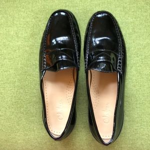 Cole Haan Nike Air black patent penny loafer